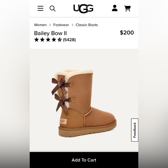 UGG AUSTRALIA Women’s BAILEY BOW II Size 8 - Picture 9 of 9